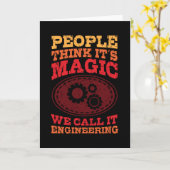 Engineer Magic Engineering Gezegde Afstuderen Kaart (Gele Bloem)