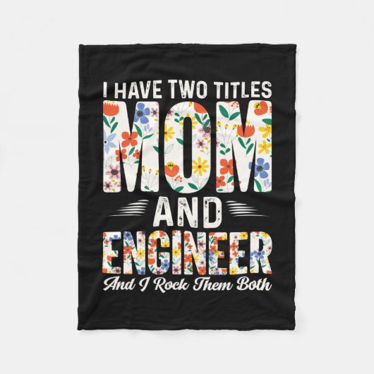Engineer mama en ingenieur ik gooi ze neer fleece deken (Voorkant)
