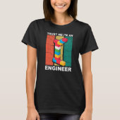 Engineer Master Builder Building Bricks Con T-shirt (Voorkant)