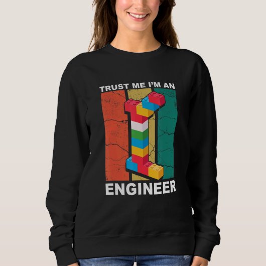 Engineer Master Builder Building Bricks Con Trui (Voorkant)