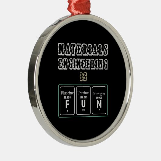 Engineer Materials Engineering is klaar Metalen Ornament (Rechts)