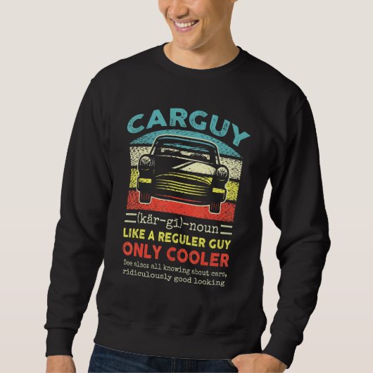 Engineer Mechanic Car Guy Definition Trui (Voorkant)