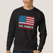 Engineer Men Women Civil Engineer Humor Tee Trui (Voorkant)