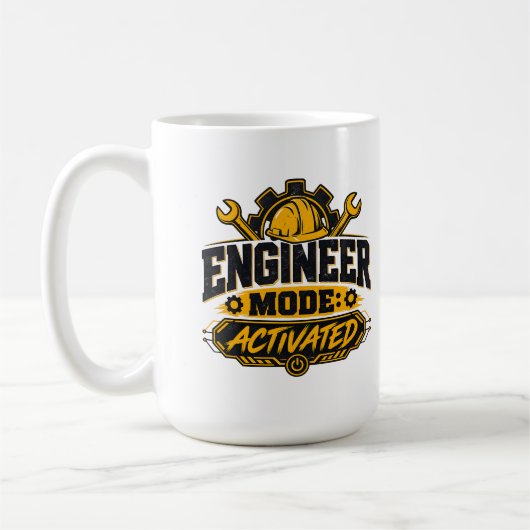Engineer Modus Geactiveerd | Technische Humor Koffiemok (Links)