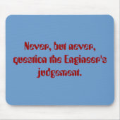 Engineer Mousepad Muismat (Voorkant)