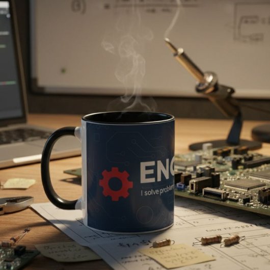 Engineer Mug - ENGINEER I solve problems Mok