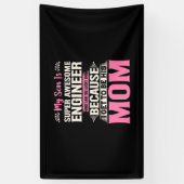 Engineer My Son Is A Super Awesome Engineer Spandoek (Verticaal)