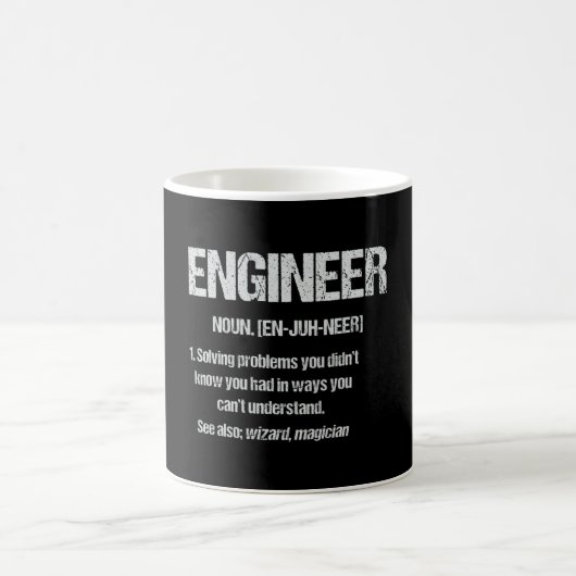ENGINEER NOUN Funny Engineering Quotes Graduation Koffiemok (Center)