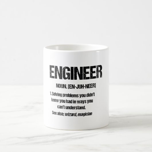 ENGINEER NOUN Funny Engineering Quottes Afstuderen Koffiemok (Center)