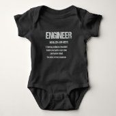ENGINEER NOUN Funny Engineering Quottes Afstuderen Romper (Voorkant)
