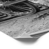 Engineer oiling locomotief, 1904.  foto poster (Hoek)