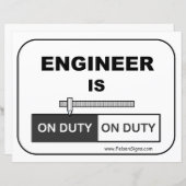 Engineer On Duty - Poster (Voorkant / Achterkant)