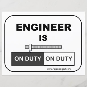 Engineer On Duty - Poster