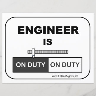 Engineer On Duty - Poster