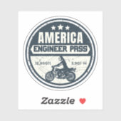 Engineer Pass Road colorda motorreis Sticker (Vel)