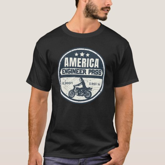 Engineer Pass Road colorda motorreis T-shirt (Voorkant)