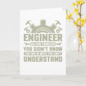 Engineer Problem Solver Engineering carrière Kaart (Gele Bloem)