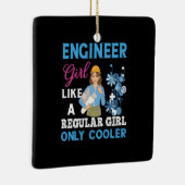 Engineer Proud Engineer Girl Keramisch Ornament (Rechts)