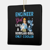 Engineer Proud Engineer Girl Keramisch Ornament (Links)
