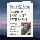 Engineer Retirement Kaart om te personaliseren