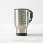 "Engineer’s Brain Mok – Geometric Mind Design voor (Voorkant rechts)