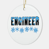Engineer Snowflake Keramisch Ornament (Links)