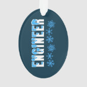 Engineer Snowflake Ornament (achterkant)