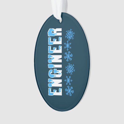 Engineer Snowflake Ornament (voorkant)