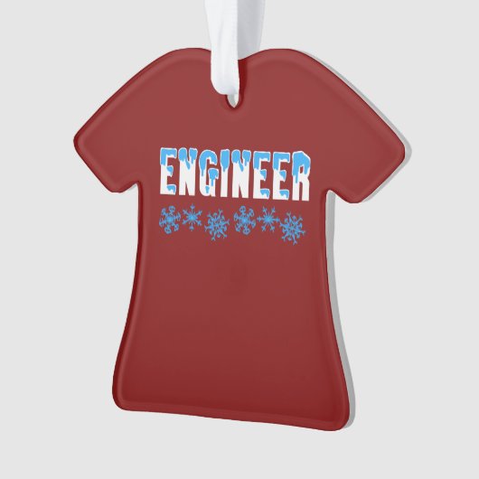 Engineer Snowflake Ornament (voorkant)