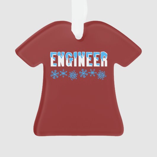Engineer Snowflake Ornament (voorkant)