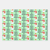 Engineer Snowman en Snowflakes Inpakpapier Vel (Voorkant 2)