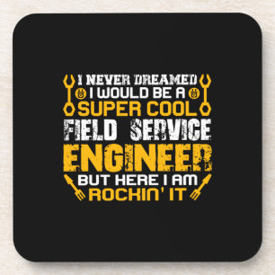 Engineer Super Cool Field Service Engineer Bier Onderzetter