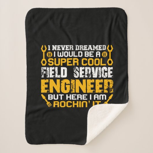 Engineer Super Cool Field Service Engineer Sherpa Deken (Voorkant)