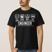 Engineer Symbolen - Funny Engineering Gift T-shirt (Voorkant)