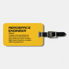 Engineer Travel Label – Luchtvaartdefinitie Bagagelabel