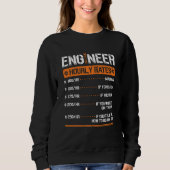 Engineer Uourly Rate Engineering Mechanical Trui (Voorkant)