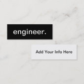 Engineer Visitekaartje (Voorkant / Achterkant)