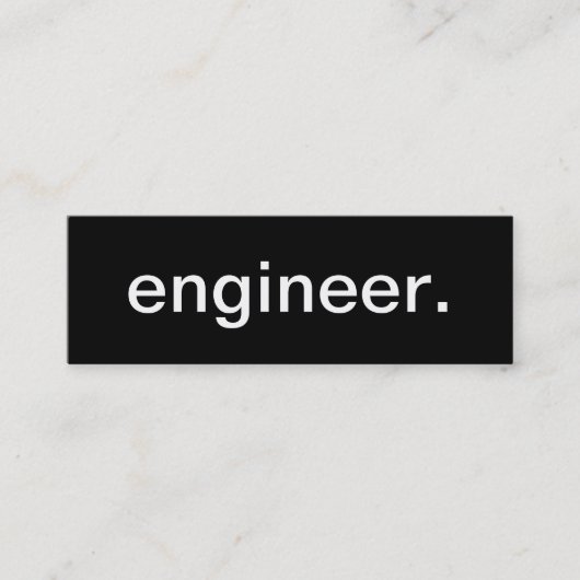 Engineer Visitekaartje (Voorkant)