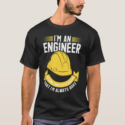 Engineer voor mannen Aerospace Software Civil St. T-shirt (Voorkant)