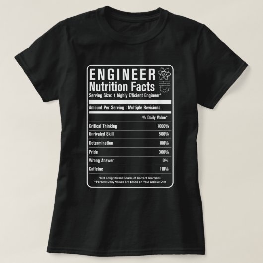 Engineer voor vrouwelijke ingenieur t-shirt (Design voorkant)