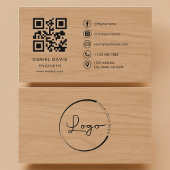 Engineer Wood Professional QR Code Visitekaartje