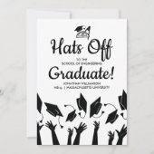 Engineering Afstudeerder Foto Petten van Graduatio Kaart (Voorkant)