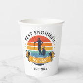 Engineering Afstuderen beste ingenieur op Par Golf Papieren Bekers (Voorkant)