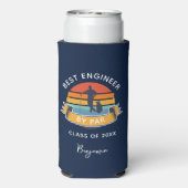 Engineering Afstuderen Golf Lover Custom Seltzer Blikjeskoeler (Seltzer Achterkant)
