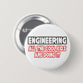 Engineering... alle Kinderen Ronde Button 5,7 Cm (Voorkant /achterkant)