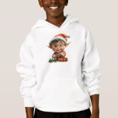 Engineering Baby Christmas Elf Boy's Hoodie (Voorkant)