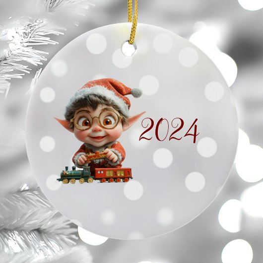 Engineering Baby Kerst Elf Keramisch Ornament