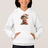 Engineering Baby Kerst Elf Meisje Hoodie (Voorkant)
