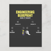 Engineering Blueprint Duct Tape Engineers Briefkaart (Voorkant)