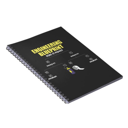 Engineering Blueprint Duct Tape Engineers Notitieboek (Rechterzijde)
